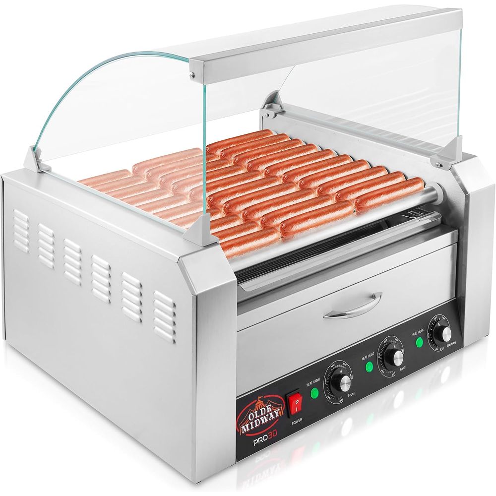 Hot Dog Roller Grill - Olde Way Electric 30 Parrilla Eléctrica