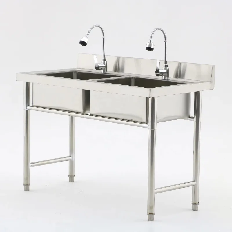 Commercial Kitchen Double Sink - Equipo de Cocina Comercial, Fregadero Doble