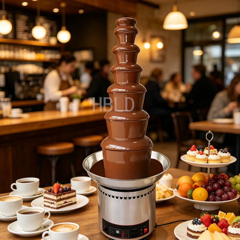 Chocolate Fountain Commercial - Mini Fuente de Chocolate Eléctrica de