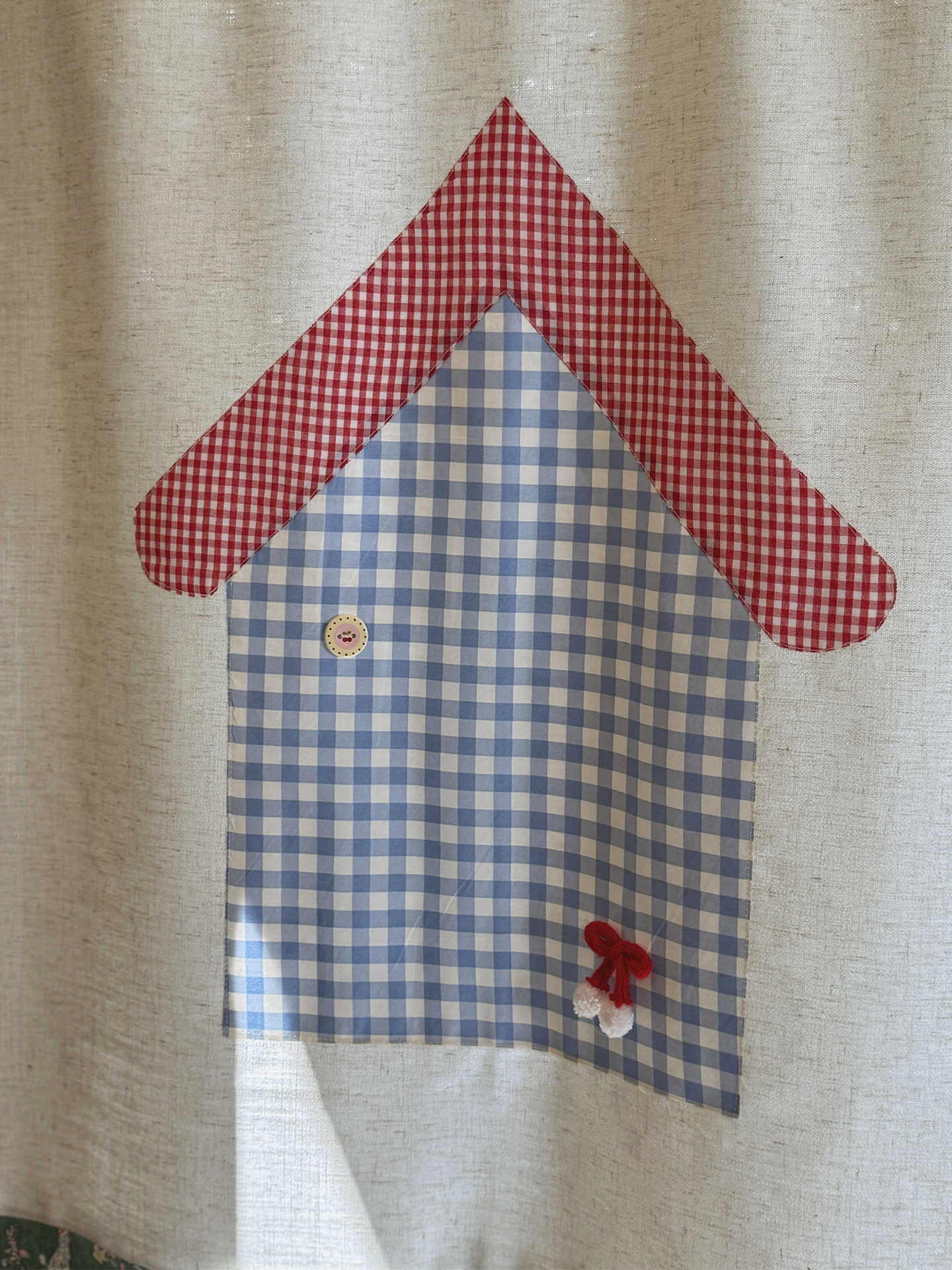 Commercial Kitchen Installation - Cortina de puerta Noren VIKAMA Gingham