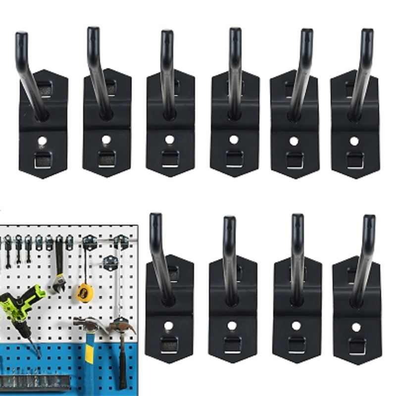 Commercial Kitchen Rack - Juego de 10 ganchos de acero
