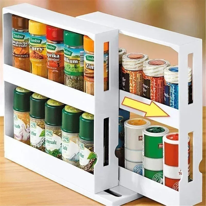 Commercial Kitchen Shelving - Estante giratorio multifuncional de 2 niveles