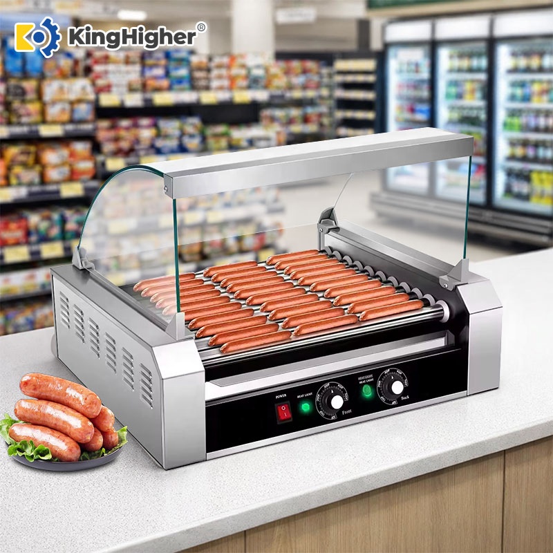 Hot Dog Roller Grill - Nueva Parrilla Eléctrica Comercial para Hot