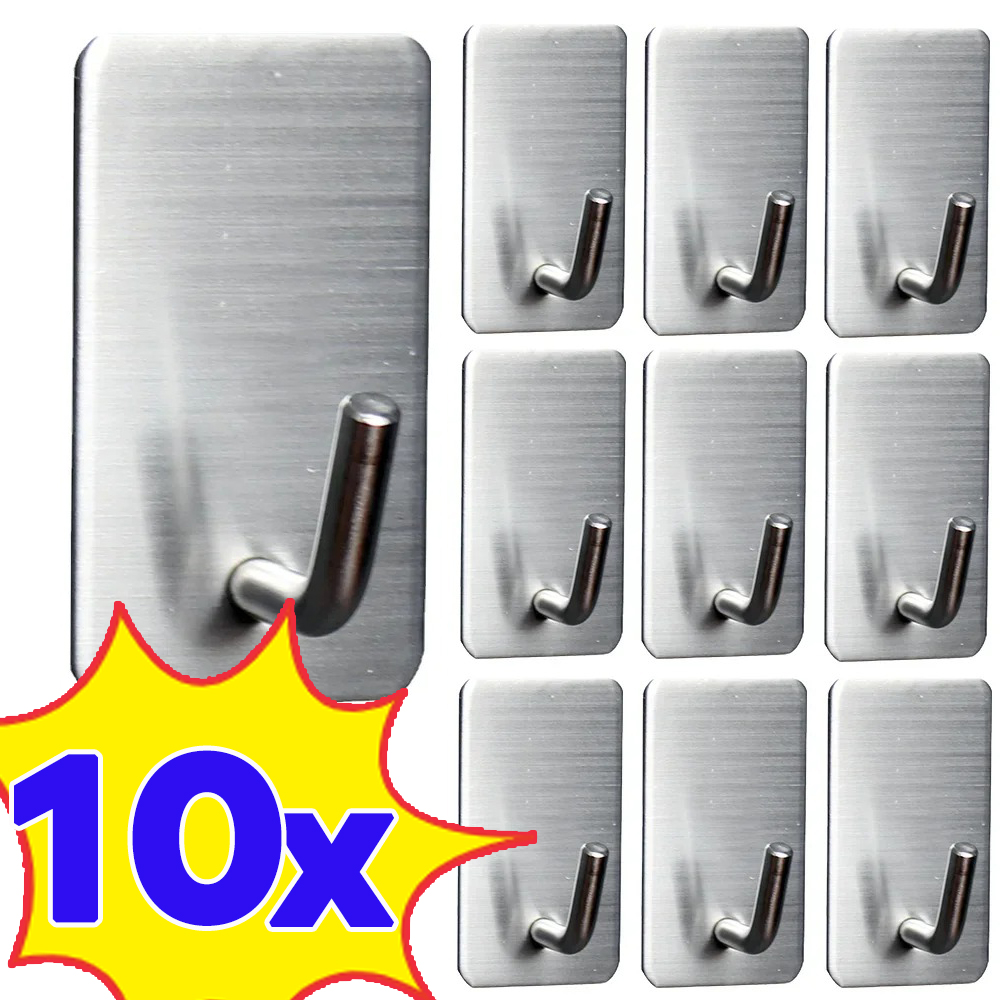 Commercial Kitchen Shelving - Gancho autoadhesivo de acero inoxidable, colgador
