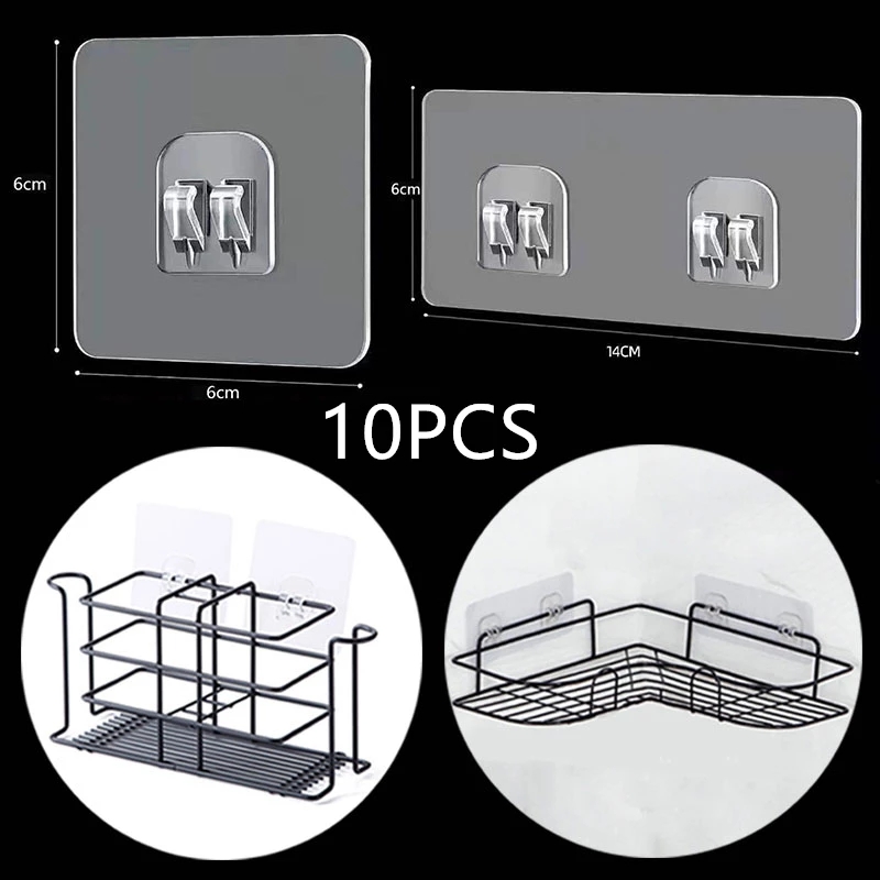 Commercial Kitchen Rack - Ganchos transparentes para colgar en la