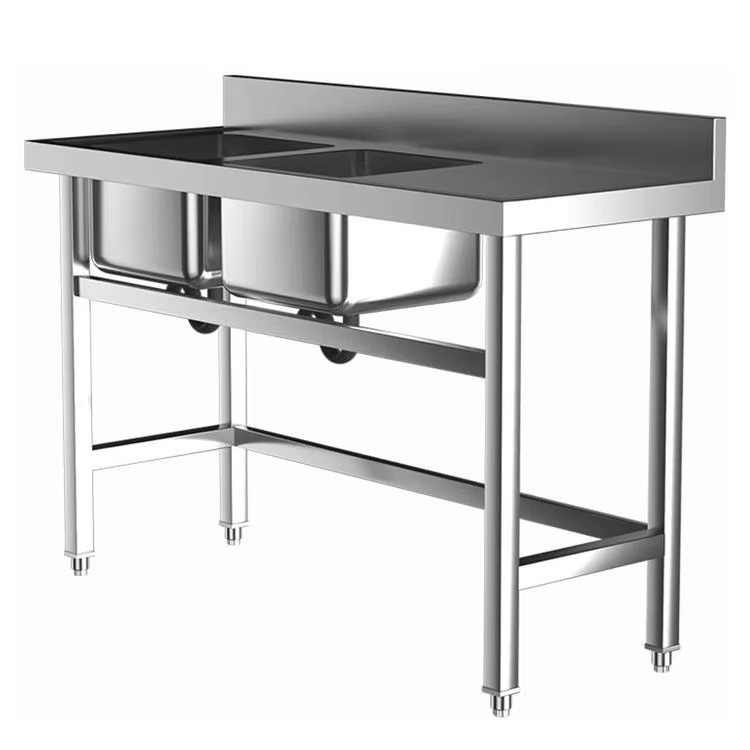 Commercial Kitchen Double Sink - Equipo de Cocina Comercial para Hoteles,