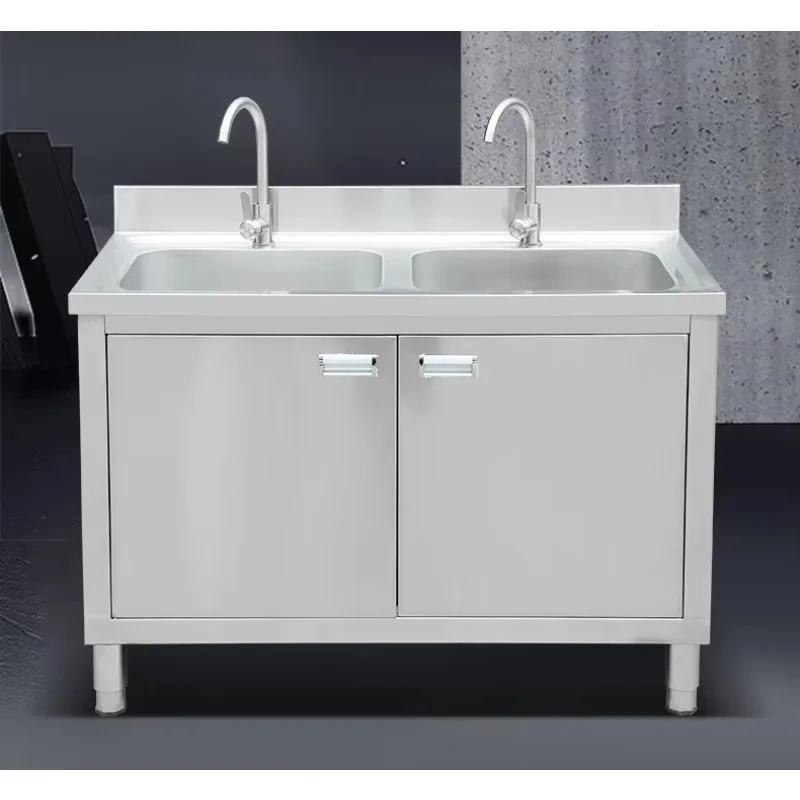 Commercial Kitchen Double Sink - Fregadero Comercial de Acero Inoxidable 304