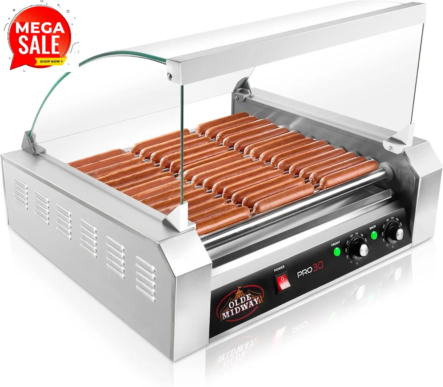 Hot Dog Roller Grill - Máquina para Asar Hot Dogs Eléctrica