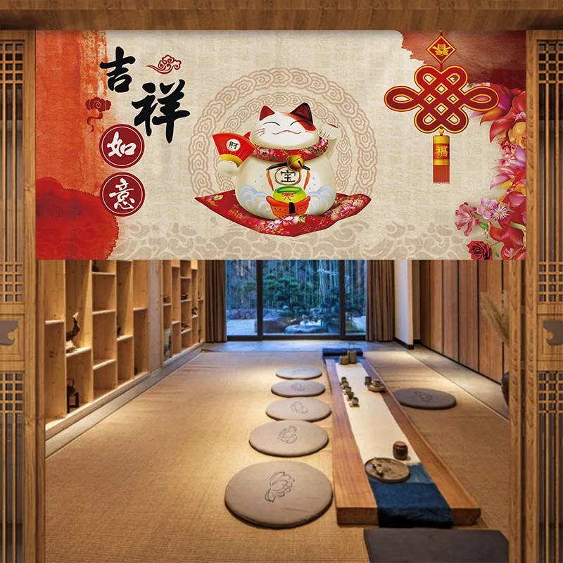 Commercial Kitchen Installation - Cortina Japonesa Noren VIKAMA con Diseño