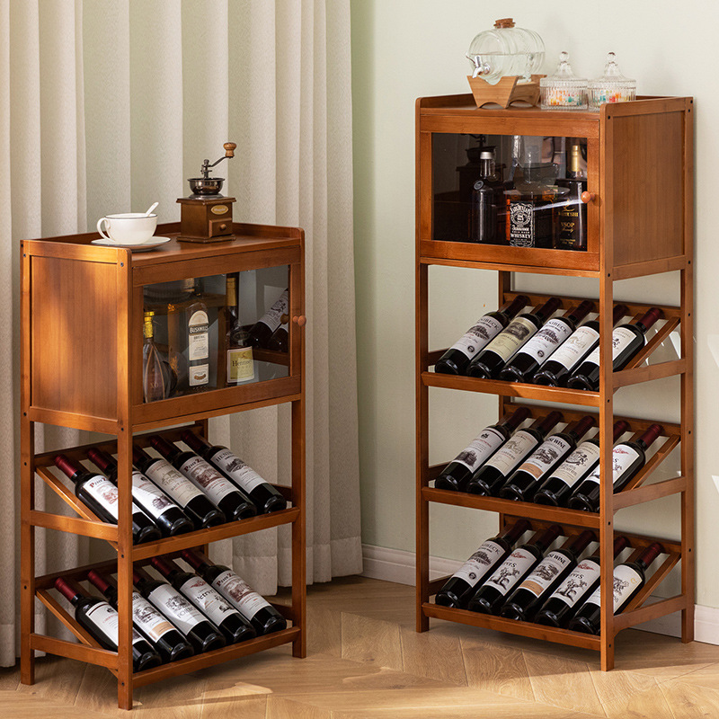 Estante para vino de bambú mac - Commercial Kitchen Rack reseña y precio