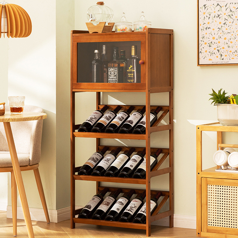 Estante para vino de bambú mac - Commercial Kitchen Rack reseña y precio