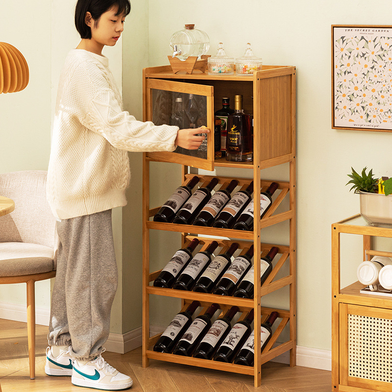 Estante para vino de bambú mac - Commercial Kitchen Rack reseña y precio