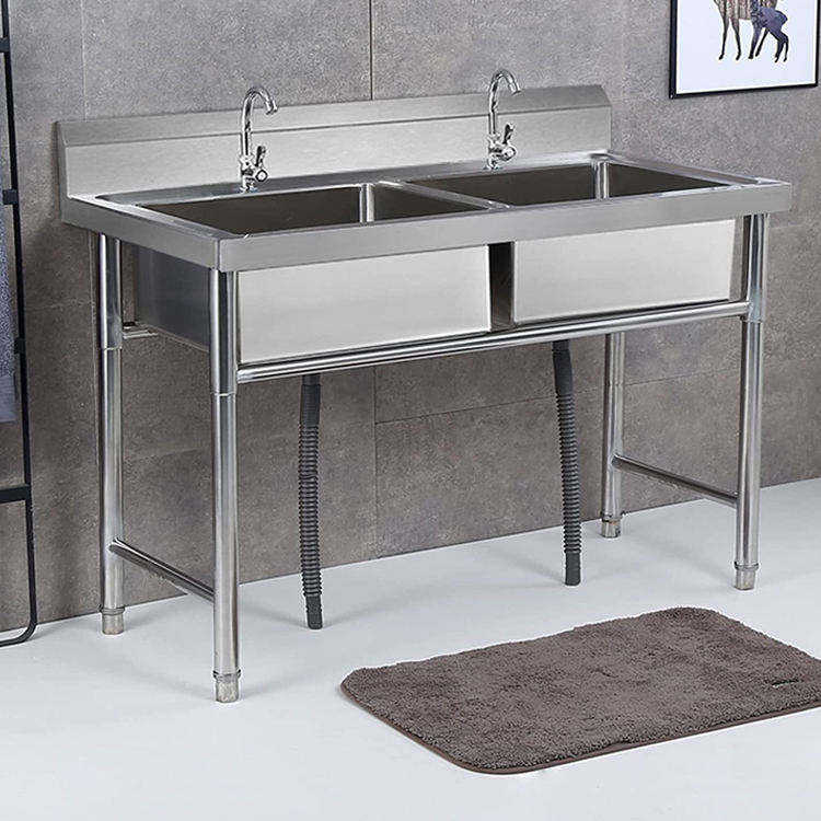 Fregadero de Cocina Comercial  - Commercial Kitchen Double Sink reseña y precio