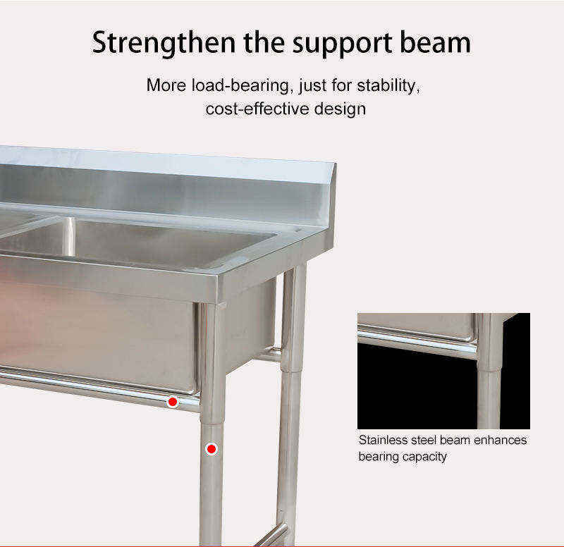 Fregadero de Cocina Comercial  - Commercial Kitchen Double Sink reseña y precio