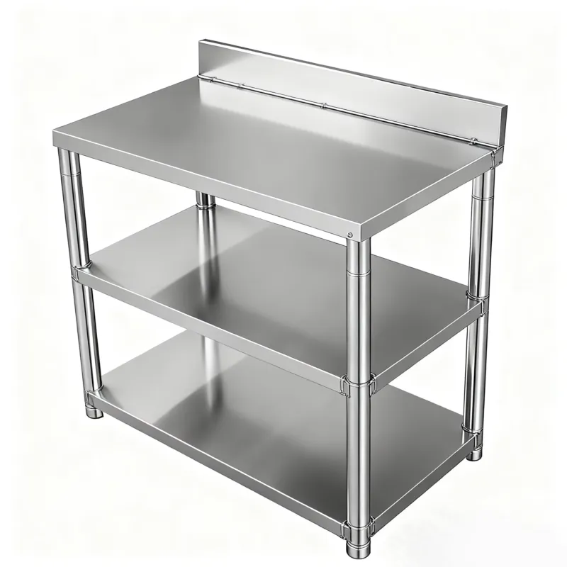 Mesa de Trabajo de Acero Inoxi - Commercial Kitchen Backsplash reseña y precio