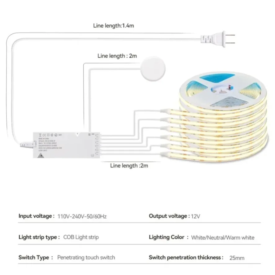 Luz de Gabinete Inteligente co - Commercial Kitchen Lights reseña y precio