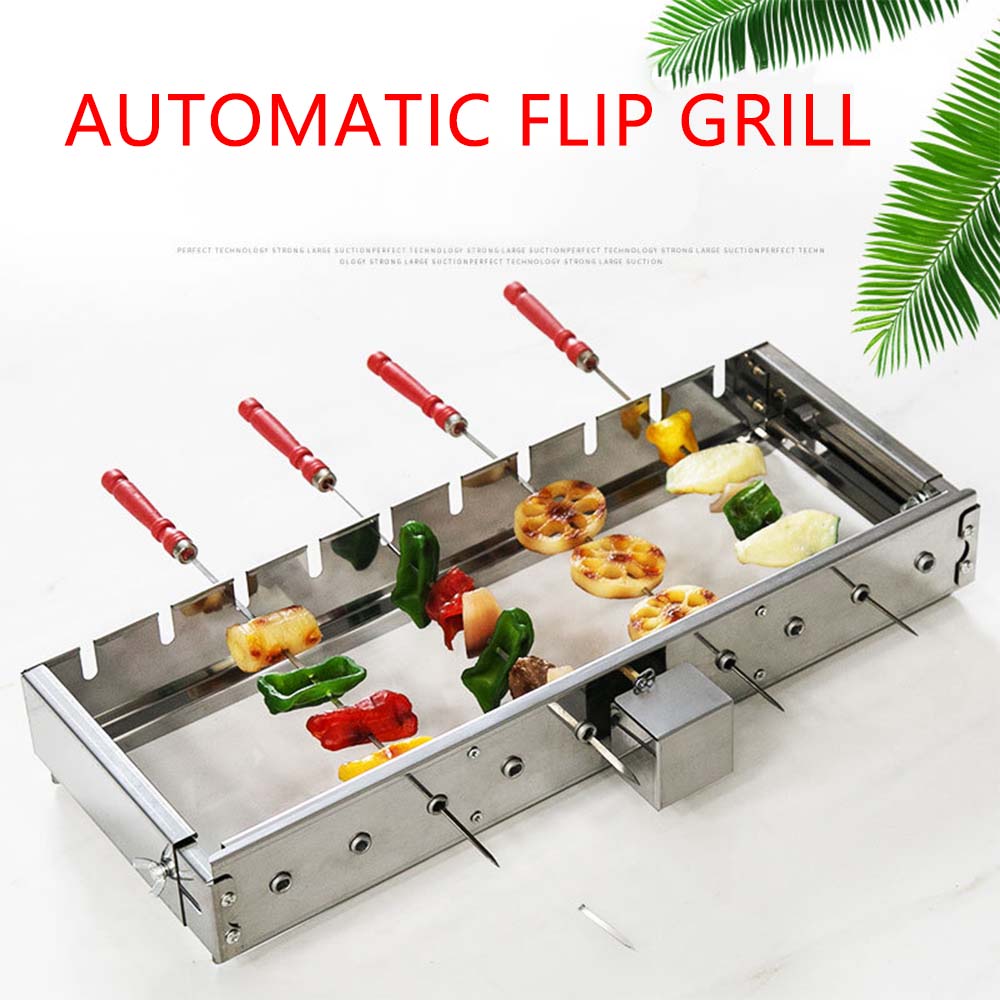 Brochetas de parrilla de acero - Hot Dog Roller Grill reseña y precio