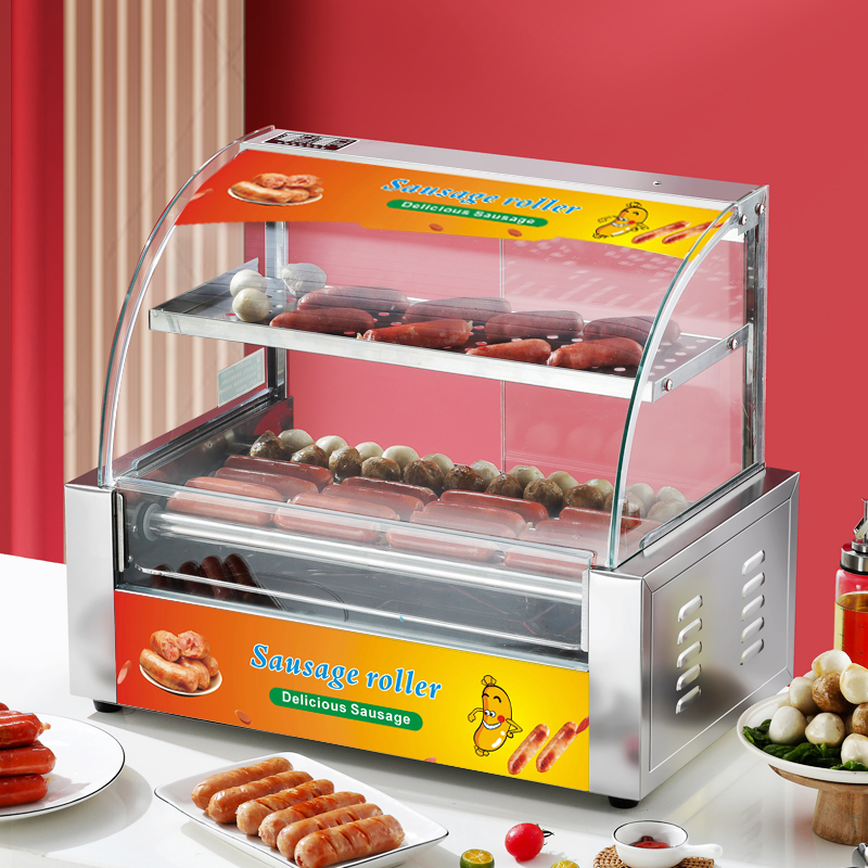 Parrilla eléctrica de acero in - Hot Dog Roller Grill reseña y precio
