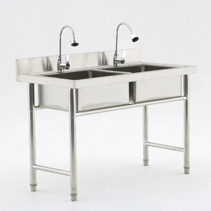 Equipo de Cocina Comercial, Fr - Commercial Kitchen Double Sink reseña y precio