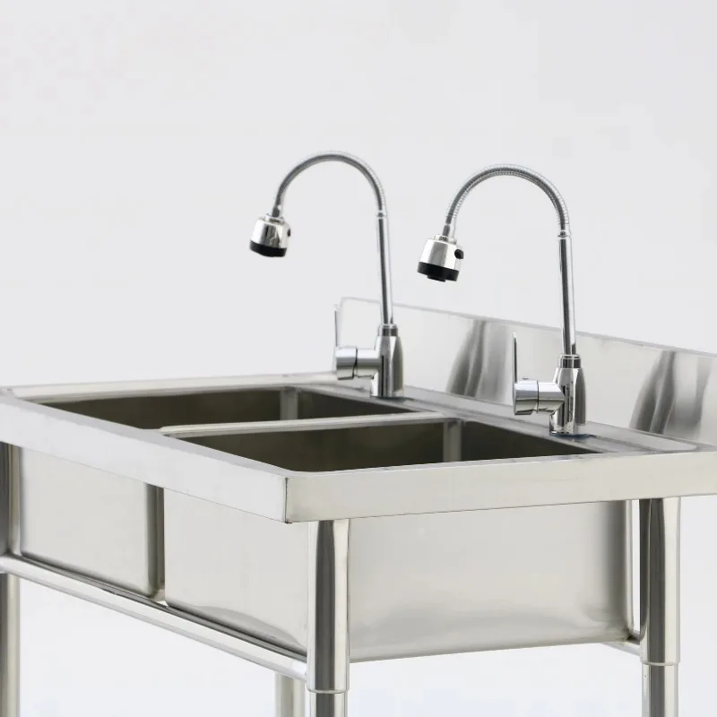 Equipo de Cocina Comercial, Fr - Commercial Kitchen Double Sink reseña y precio