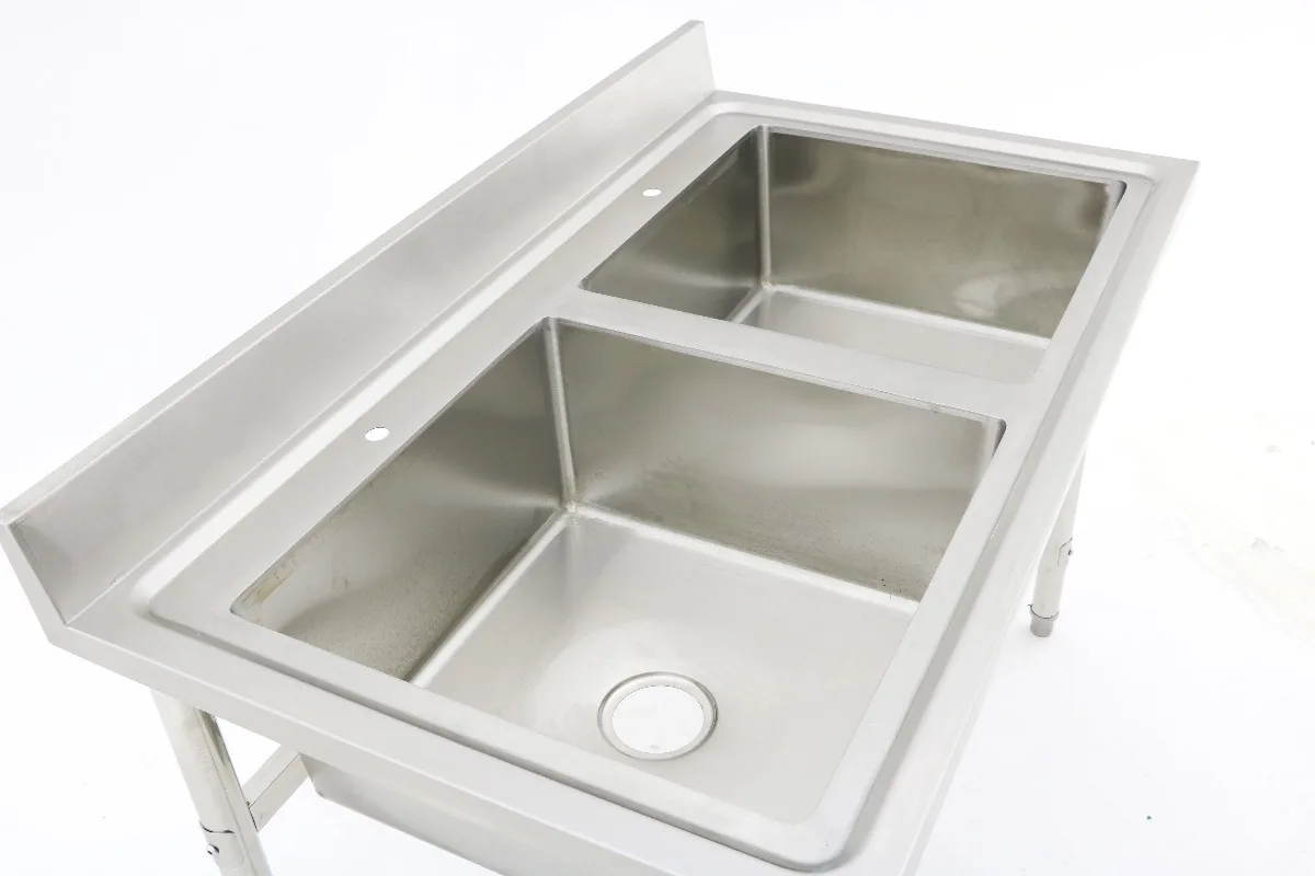 Equipo de Cocina Comercial, Fr - Commercial Kitchen Double Sink reseña y precio