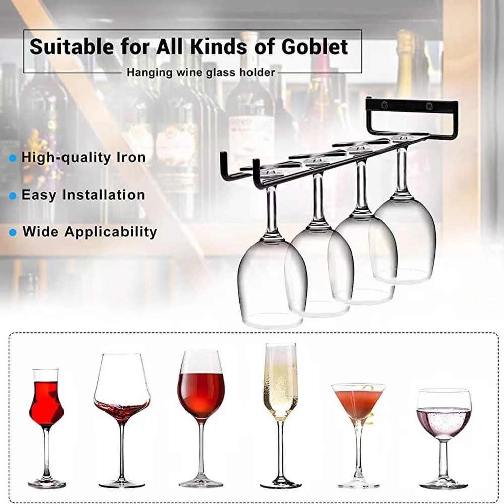 Soporte para copas montado en  - Commercial Kitchen Rack reseña y precio