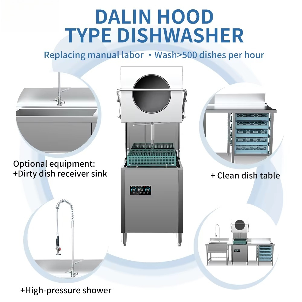 5KW 7KW 9KW Lavavajillas comer - Commercial Kitchen Dishwasher reseña y precio