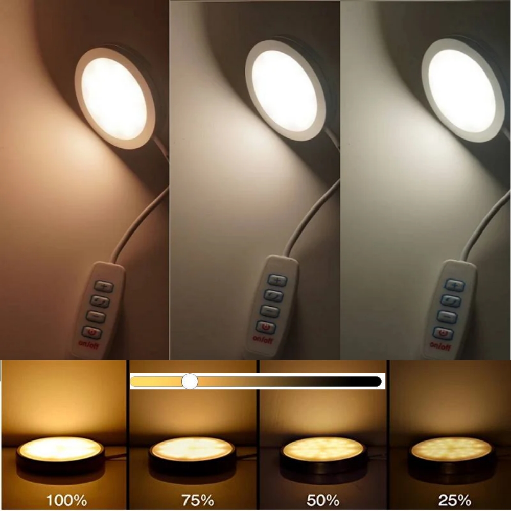 Puck de luz USB ajustable de 3 - Commercial Kitchen Lights reseña y precio