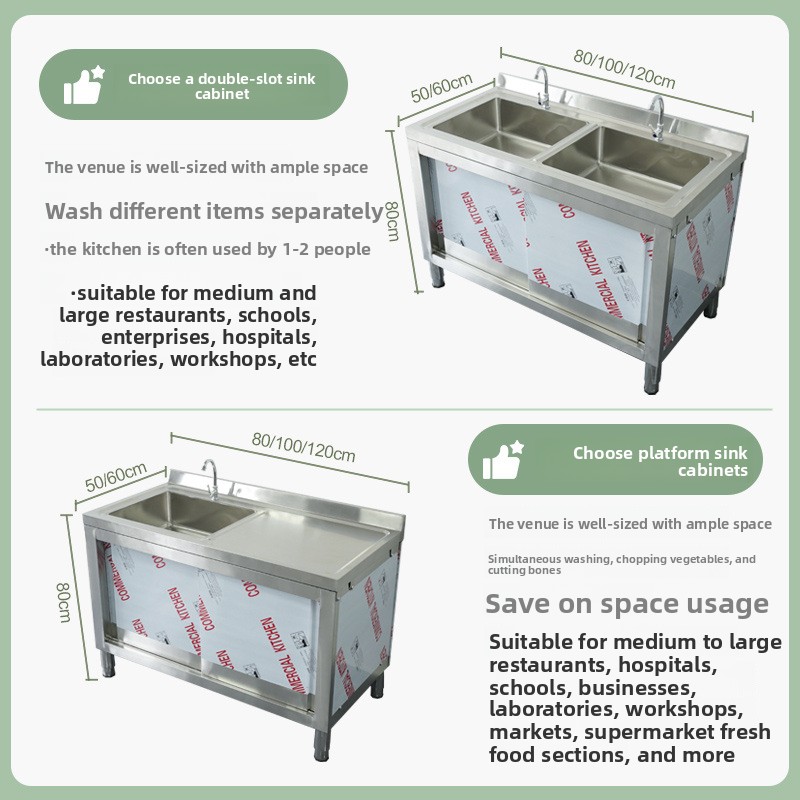 Gabinete de fregadero de acero - Commercial Kitchen Dishwasher reseña y precio