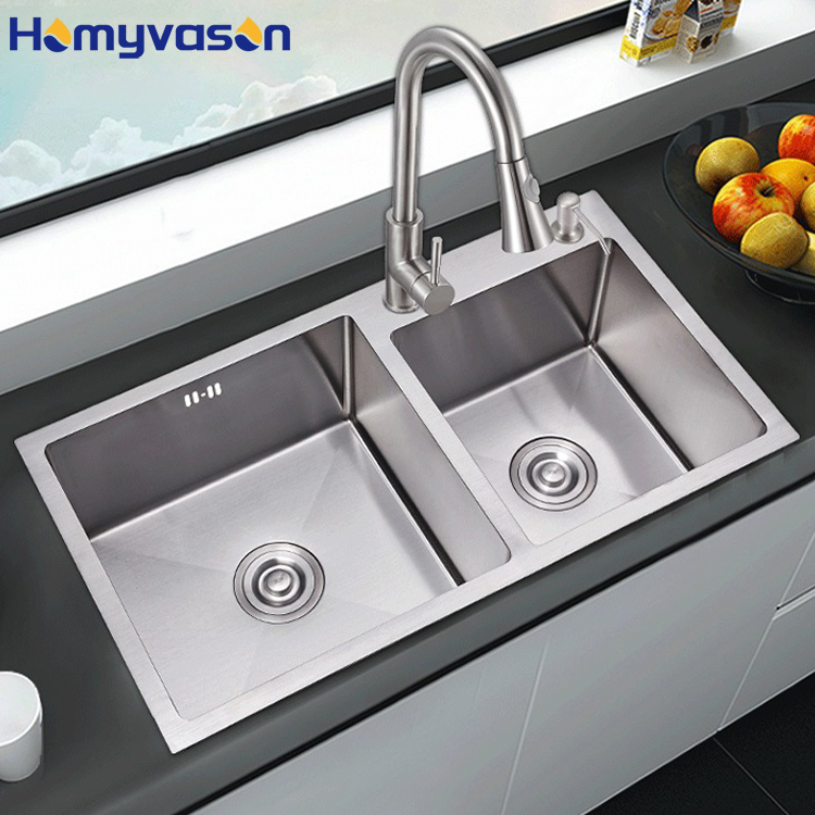 Fregadero de Cocina Doble de A - Commercial Kitchen Double Sink reseña y precio