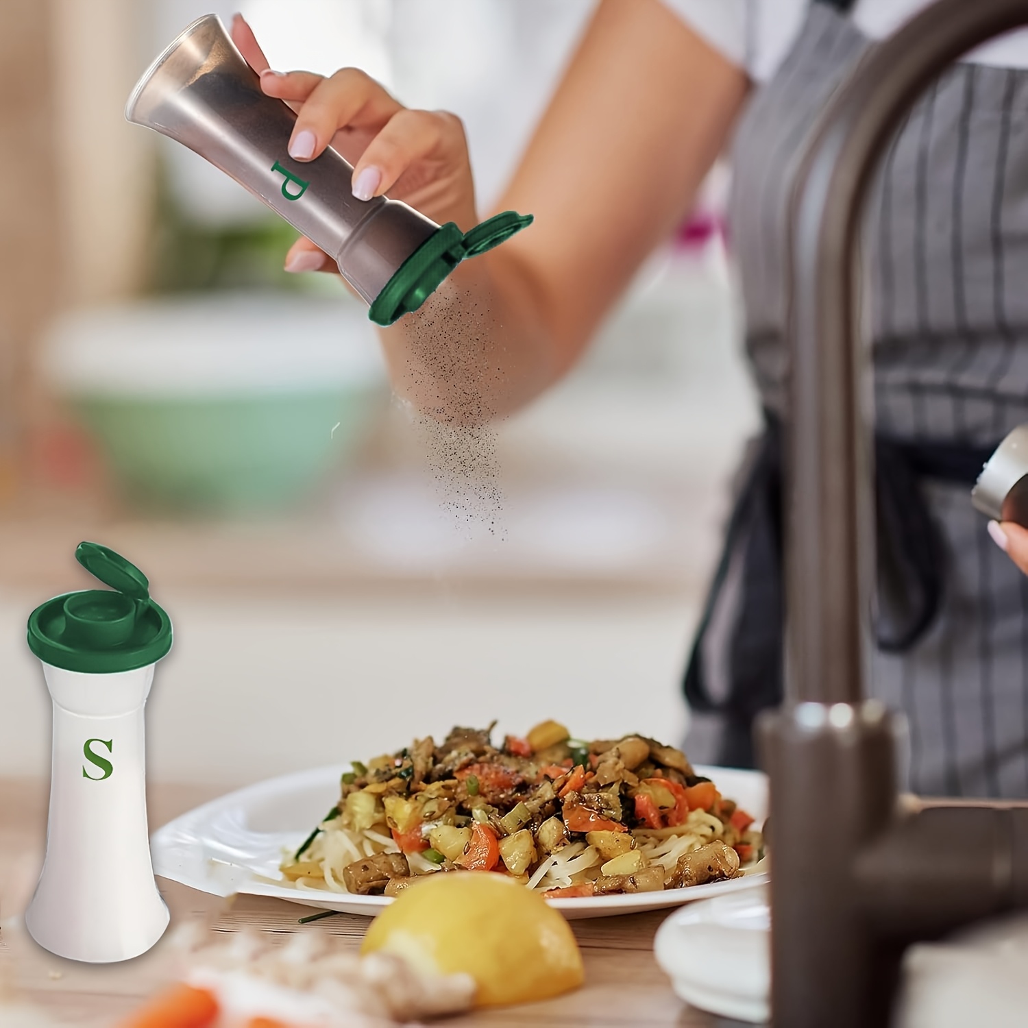 Juego de 2 saleros y pimentero - Commercial Kitchen Supplies reseña y precio