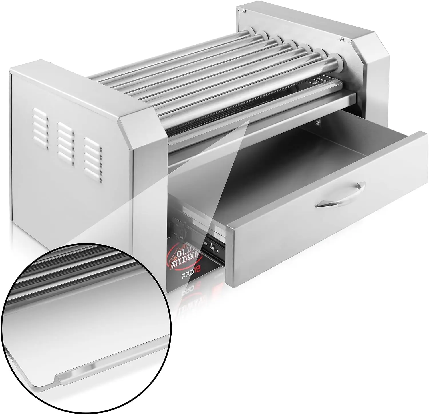Máquina para Asar 18 Hot Dogs  - Hot Dog Roller Grill reseña y precio