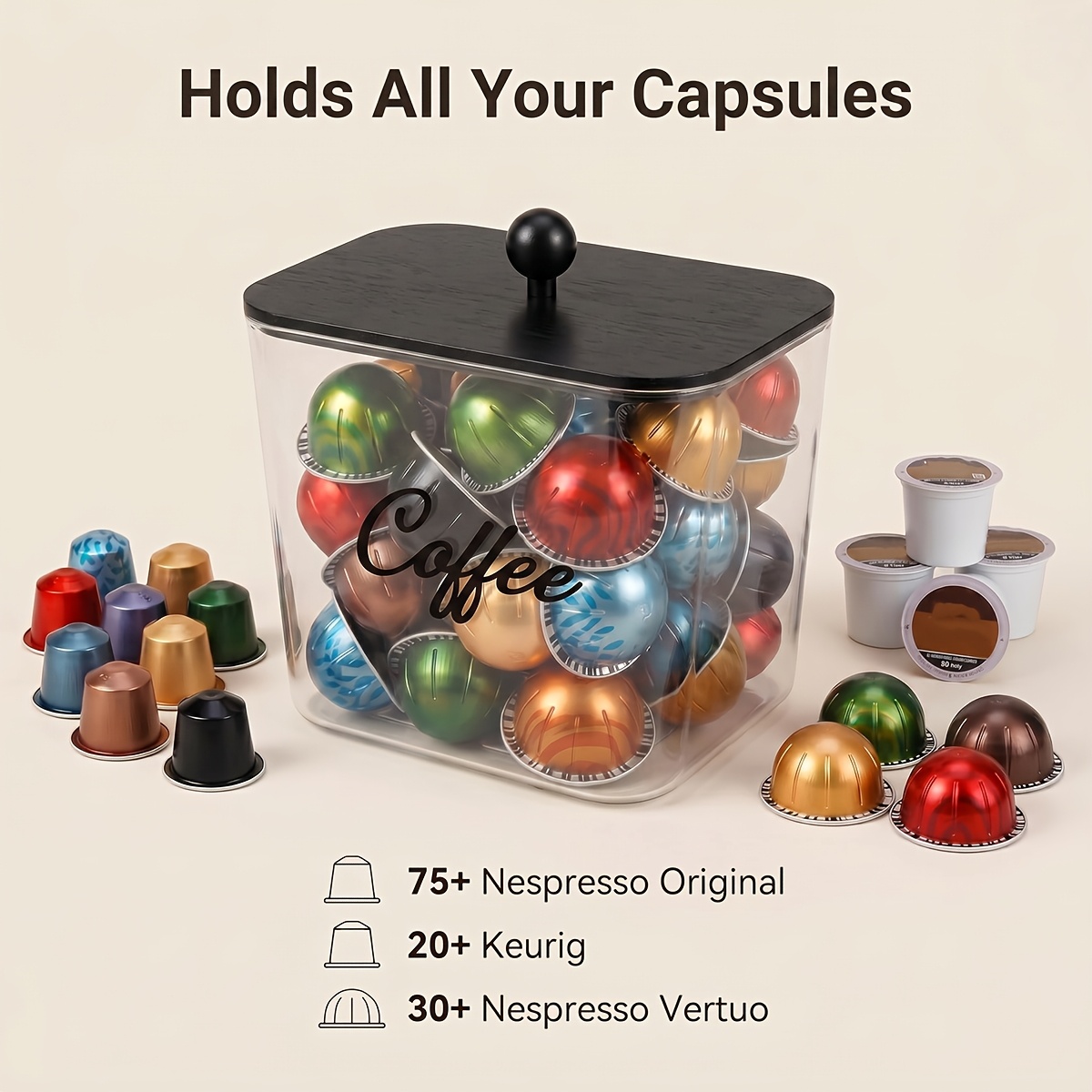 Organizador de Cápsulas de Caf - Commercial Kitchen Utensil Organizer reseña y precio
