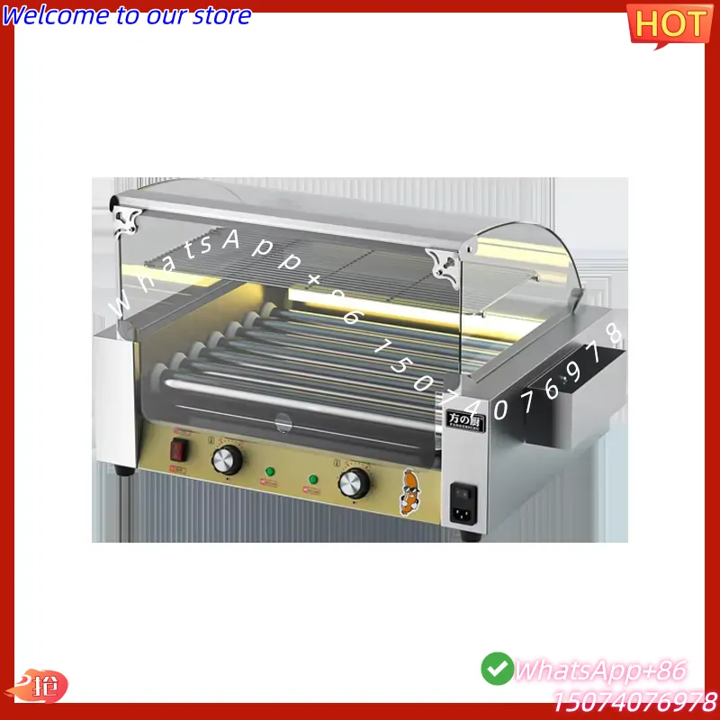 Máquina de BBQ con Control de  - Hot Dog Roller Grill reseña y precio