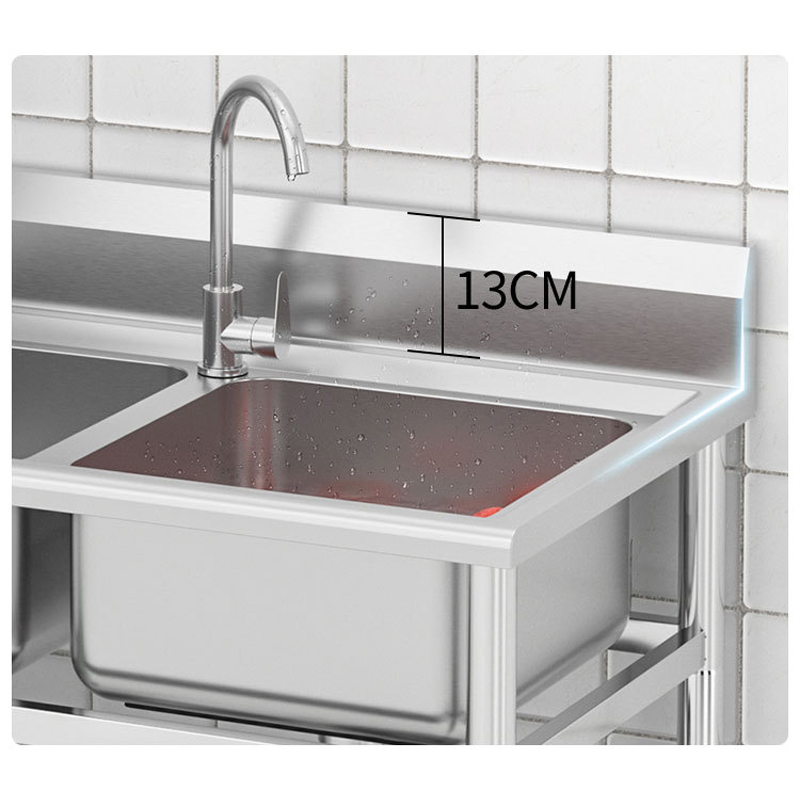 Fregadero comercial de acero i - Commercial Kitchen Double Sink reseña y precio