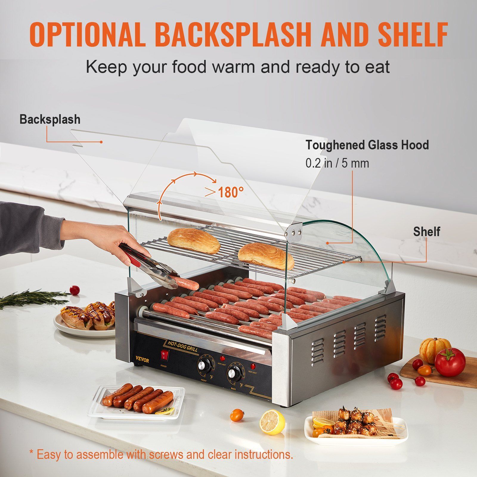 Máquina para Asar Salchichas c - Hot Dog Roller Grill reseña y precio