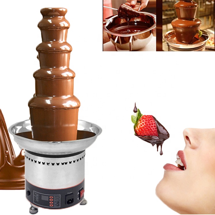 Mini máquina comercial de fuen - Chocolate Fountain Commercial reseña y precio