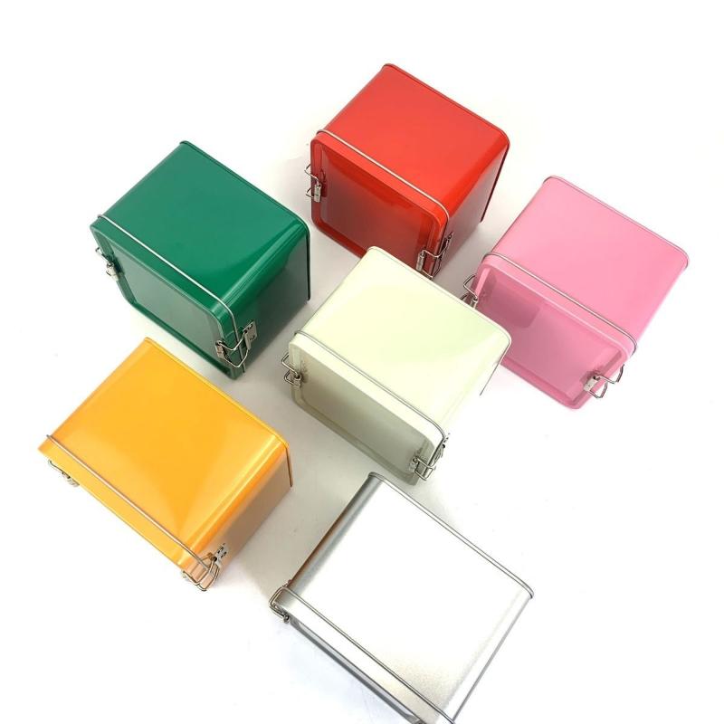 Caja de hojalata cuadrada para - Commercial Kitchen Utensil Organizer reseña y precio