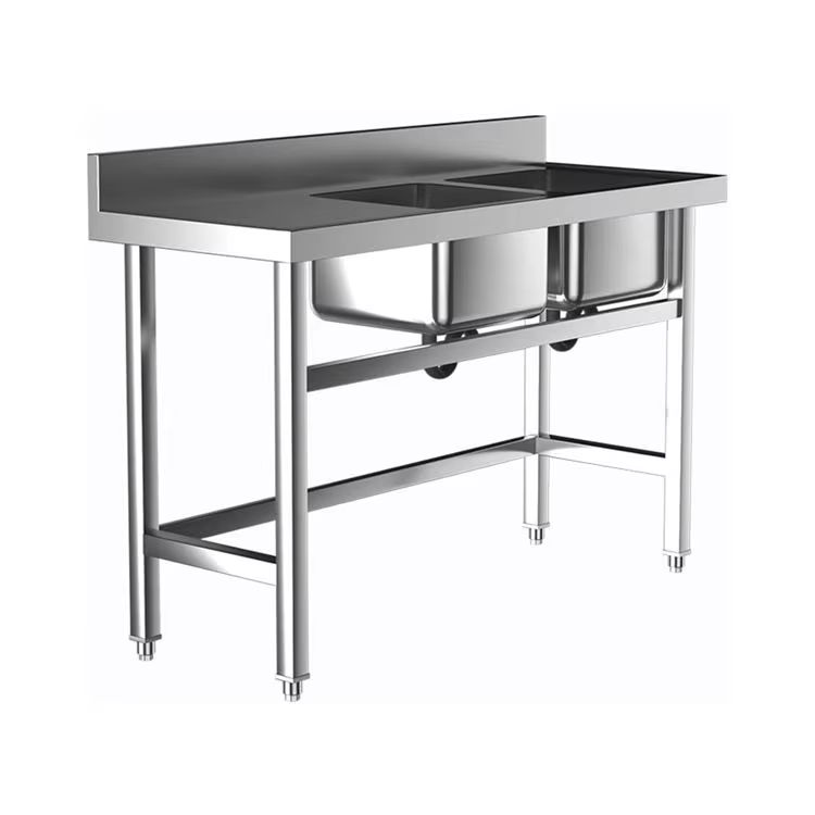 Equipo de Cocina Comercial par - Commercial Kitchen Double Sink reseña y precio