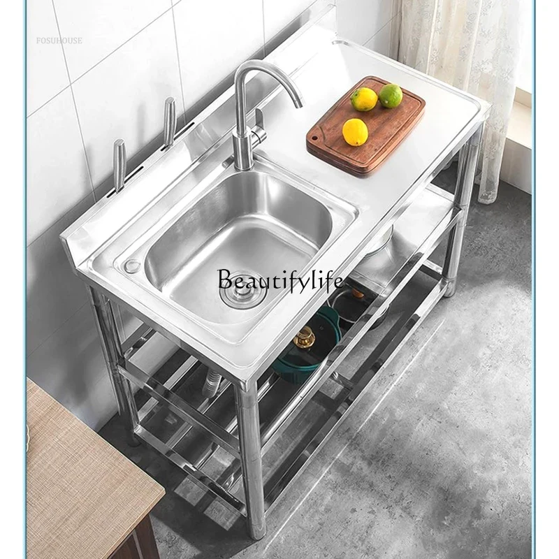 Fregaderos de cocina modernos  - Commercial Kitchen Double Sink reseña y precio