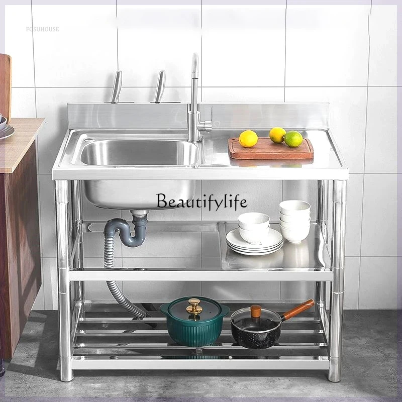 Fregaderos de cocina modernos  - Commercial Kitchen Double Sink reseña y precio