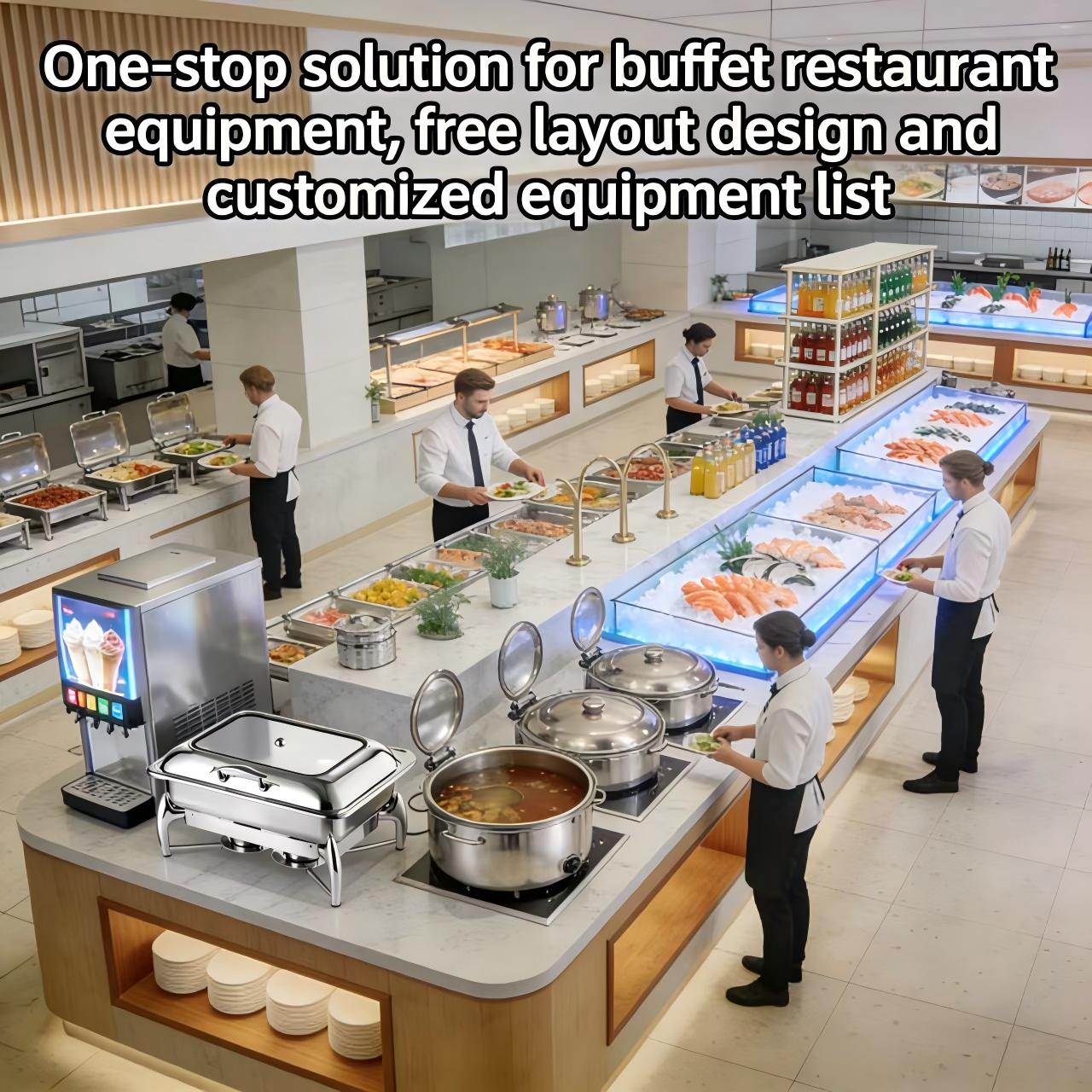 Equipo Comercial de Comida Ráp - Commercial Kitchen Layout Design reseña y precio