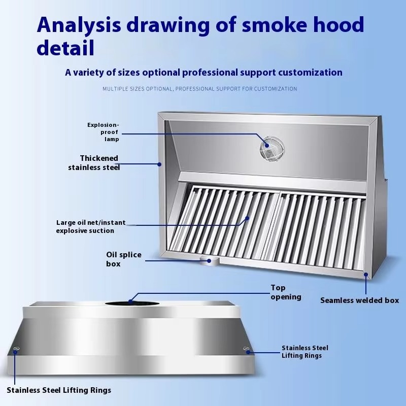 Campana extractora de cocina c - Commercial Kitchen Hood Exhaust Fans reseña y precio