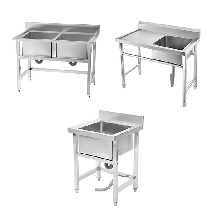 Fregaderos comerciales de acer - Commercial Kitchen Double Sink reseña y precio