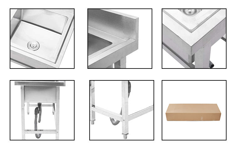 Fregaderos comerciales de acer - Commercial Kitchen Double Sink reseña y precio