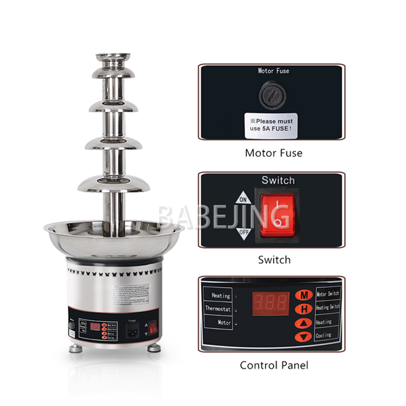 BABEJING Fuente de chocolate c - Chocolate Fountain Commercial reseña y precio