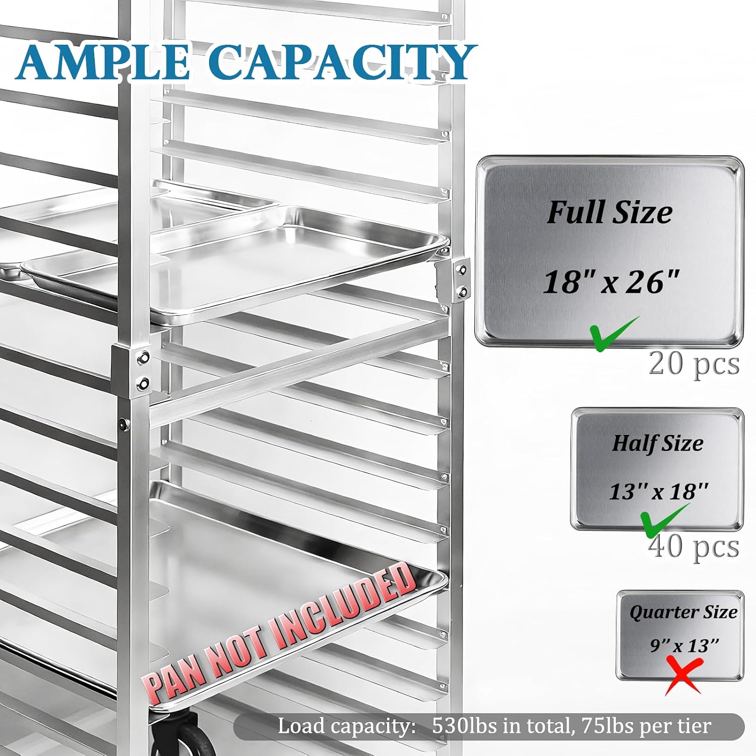 Carro de enfriamiento móvil co - Commercial Kitchen Rack reseña y precio
