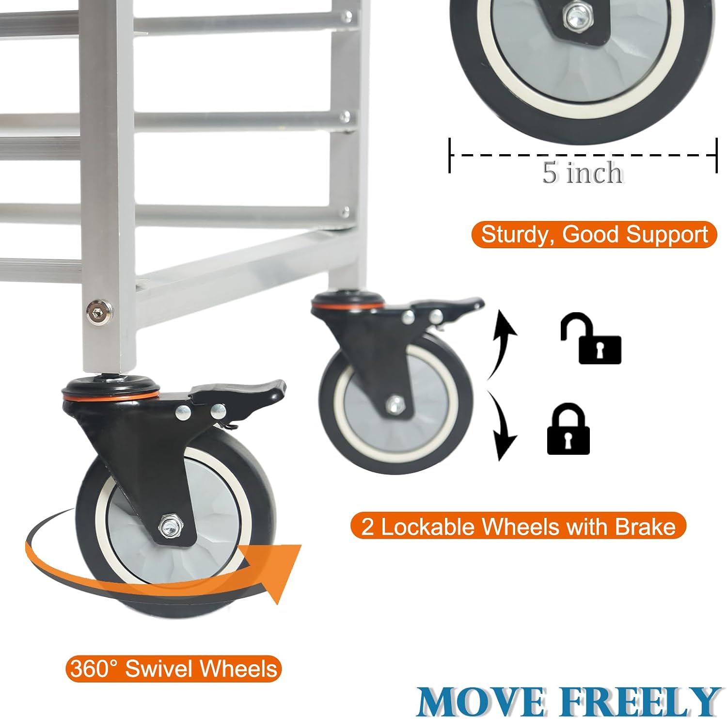 Carro de enfriamiento móvil co - Commercial Kitchen Rack reseña y precio