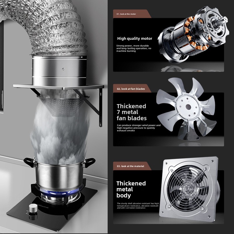 Extractor de aire de 6/8 pulga - Commercial Kitchen Exhaust Fan reseña y precio